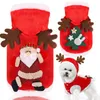 Hondenkleding Coral Fleece Kerst Theekopje Puppykleding Zacht Hond Hoodies Trui voor honden Schattig Pitbull276y