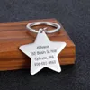 Dog Tag ID Card Cat Pet ID Tag Anti-lost Collar Charm Name Pendant Pentagram Necklace Puppy Accessory274g