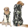 Vinterhundkläder för medelstora stora S Golden Retriever Warm Down Jacket Förtjad kamouflagrock Pets kläder Y2009172220
