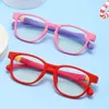 Güneş gözlükleri ultra hafif silikon çocuk gözlükleri çıkarılabilir bükülebilir çocuklar erkek kızlar bilgisayar göz koruma mavisi gözlük karşıtı