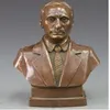 WBY --- 516 BRONZE COPPER CARVING STATUE VLADIMIR PUTIN BUST FIGURINE ART SCULPTURE2604