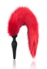 Faux Fur Passionate Naughty Fox Tail Unisex Silicone Butt Plug Anal Sex Toys for Couple Erotic Sex Products 174021611508