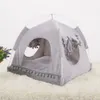 Soft Nest Kennel Bed Cave House Sleeping Bag Mat Pad Tent Pets Winter Warm Cozy Beds S-XL 2 Colors Pet Bed For Cats Dogs227V