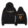 F1 Мужские толстовок толстовок 2024 Hoodiesautumn Зимний гонщик Формула -1 Ландо Норрис F1 McLaren Team Racing Fans Men Men/Women 526