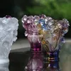 Good quality crystal Glass rose vase creative festival present245k