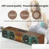 Computer-Lautsprecher S Ers Retro Holz Bluetooth Er 4 Soundbar TV Echo Wand Heimkinosystem HiFi-Qualität Soundbox für PC 231206 Dro Otca0