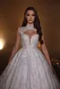 Vintage une ligne femmes robe de mariée col haut sans manches robes de mariée appliques paillettes balayage train robe sur mesure vestidos de novia