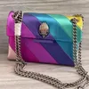 Kurt G Bag Luxe London Rainbow Schouder Mini Maat 20cm Cross Body Tassen Koe Lederen Kleine Flap Shopping Tote Portemonnee 240228