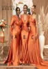 African Plus Size Mermaid Bridesmaid Dresses Nigeria Girls Summer Wedding Guest Dress Sexy V neck Long Maid of Honor Gowns5184872