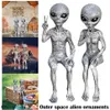 Outer Space Alien Standbeeld Martians Beeldje Set Voor Thuis Indoor Outdoor Beeldjes Tuinornamenten Decor Miniatures2524