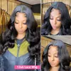 Body Wave 360 Kant Pruik Menselijk Haar Pregeplukt Transparant 13x4 Kant Frontale Pruik Braziliaans haar Pruiken Voor Zwarte Vrouwen Bling Haar 240228