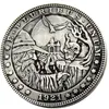 HB34 Hobo Morgan Dollar Skull Zombie szkielet kopia monety mosiężne ozdoby rzemieślnicze