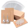 Jewelry Pouches Earring Cards Includes 120Earring Clip 120 Packs And 240Earring Backs For Earring/Necklace/Jewelry Display