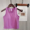 LU-L2002 Women Sports Yoga Bra Sexig tank top tight yoga väst en ny känsla med bröstkudde andningsbar nära åttill yoga topp