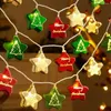 Strings 10 LED 1.5M Star Christmas Star Light Tree Tree Wystrój Wróżki Światła gwiazdy/kulka/żarówka Garland Lamp Party