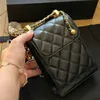 2024 Designer Bag Crossbody Phone C Women Mini Wallet Luxury Shoulder Diamond Lattice Påsar Shoppingkedja liten nollväska hög kvalitet