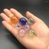 Bottles 20mm Colorful Round Ball Glass Globe Orbs Pendant Bottle Vial Jewelry Accessories Findings Handmade Necklace Beads