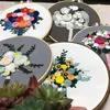 Other Arts And Crafts 3D Europe Bouquet Cross Stitch Kit With Embroidery Hoop Holding Flowers Bordado Iniciante Wedding Decoration300U