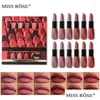 Lip Gloss 12Pcs 2 In 1 Lipstick Glaze Set 6Pcs Matte Kit Smooth Delicate Lasting Coloring Non-Stick Cup Waterproof Drop Delivery Healt Otrif