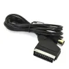 1.8M RGB Scart AV Cable PAL Version V-Pin C-Pin 9 pin Plug Lead Audio Video Connector For Sega Genesis 2 Mega Drive MD NTSC