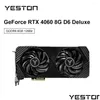 Grafik Kartları Yeston RTX 4060 8G D6 GPU GDDR6 NVIDIA Grafik Kartı 8pin 128 Bit RTX4060 PC Oyun Damlası Teslimat Bilgisayarları Ağı Otwzz