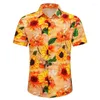 Men's Casual Shirts Hawaiian Shirt 3D Printed Short Sleeved Button Summer Beach Formal Fashionable Comfortable And Breathable