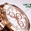 Clean Motre be luxe Luxusuhr Armbanduhr wasserdicht 40X12mm Chronograph mechanisches Uhrwerk Stahl Herrenuhren Armbanduhren Uhren Saphirglas 03