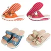 Gai Designer Slipper Slides Fashion Macaron Sandals Ladies Summer Beach Flops يزيد من النعال المصممة الصنادل القطن