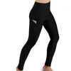 Leggings da donna a vita alta elastici da allenamento per yoga da donna, controllo della pancia, bottino increspato con pantaloni tascabili, collant a compressione da palestra senza cuciture