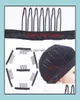 Hair Extension Clips Accessories Tools Products 7 Theeth Stainless Steel Wig Combs For Caps Extensi Dhakc2881419