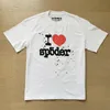Mens Sp5der Young Thug 555555 Designer t-shirt Rapper Puur Katoen Unisex Korte Mouw Spider Shirts High Street Retro Vrouwen T-shirt