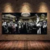 Musik Singer Star Gathering Großes Wohnzimmer Öl Leinwand Gemälde Wandkunst Poster und Drucke für Schlafzimmer Home Decor Unframed323u