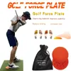 2 stuks Golf Force Plate Step Pad Assisted Swing Balance Practice Antisliprubber Golftrainingshulpmiddelen Golftrainer Golfbenodigdheden240311