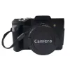 Survival Xj06 Hd Flipscreen Digitale Camera Full Hd 1080p 16mp Led-verlichting Lamp Professionele videocamcorder Vlogging Selfie Camera
