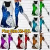 Legginsy dla kobiet Zestaw Jogi Rajstopy Fitness Running Hip Lift Pants Tank Top XS-8XL