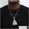 Kettingen Hip Hop Rap Goud Kleur Amerikaanse Dollar Geld Tas Hanger Ketting Ketting Accessoires Hiphop Voor Vrouwen/Mannen Bling sieraden Drop Levering