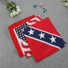 Home Event Party Favor 55 *55cm Confederate Rebel Flag Bandanas Flags Print Bandana For Adult United States Star flags Headbands Two Sides Printed LT820