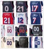 Maillots de basket imprimés Joel 21 Embiid Tyrese 0 Maxey Kelly 9 Oubre Jr. Cameron 22 Payne Tobias 12 Harris Buddy 17 Hield Kyle 7 Lowry Paul 44 Reed Ricky 16 Conseil