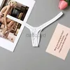 Höschen Damen Damenhöschen Sexy Low Waist Mini Deep V Thong Atmungsaktive One Line Bikini Bottom Thongs Female Panty Frauen Unterwäsche ldd240311