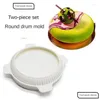 Makeup Borstes Mousse Cake Mold Round Silica Gel Ingen penetration Lätt att rengöra hållbara bakredskap Sile Fondant Bake Drop Delivery OT57R