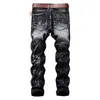 Heren Jeans Denim Designer Gat Gescheurd Voor Mannen Maat 28-38 40 Herfst Winter Plus Fluwelen HIP HOP Punk streetwear Heren