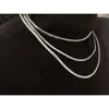 Groothandelsprijs 925 Zilver 2,5 mm 3 mm 3,5 mm 5 mm 6,5 mm 7,5 mm breed Moissanite Diamond Tennis Chain ketting