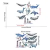 Китовые настенные наклейки для детской комнаты для детского сада спальня экологически чистые