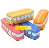 Etui Cartoon Schoolbus Auto Briefpapier Zakken Schattige Dieren Canvas Etui voor potloodhouder Voor jongens Meisjes Schoolbenodigdheden Speelgoed Geschenken 11 LL