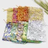 Jewelry Pouches 50pcs Multi Size Organza Bag Iron Heart Rose Special Design Pounch Package Wedding Promotion Gifts Candy