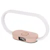 Caricabatterie wireless da tavolo Orologio da tavolo Lampada da scrivania a LED Luce notturna Porta USB Stazione di ricarica Dock per iPhone Samsung