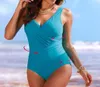 Women039S Vintage wyściełane push Up One Piece Swimsuits Control Kathing Karbu