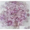 Lösa ädelstenar Irregar Natural Purple Stone for Home Office Bank El Decor Jewelry Making Fashion Accessories Drop Delivery Dhaiv