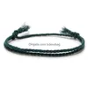 Bracelets de charme Colorf tissé à la main tressé coton corde amitié pour femmes hommes amoureux décor bijoux livraison directe DH60N