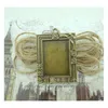 10 stks Retro Antiek Brons MINI Schilderij Frame Creatieve Decoratieve DIY Po Frame Hanger Woondecoratie Parts1284g